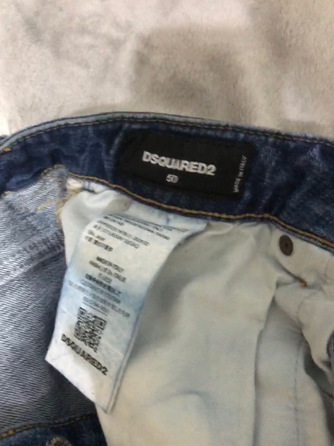 Dsquared2 Yırtık Mavi Jeans — görsel 4/4