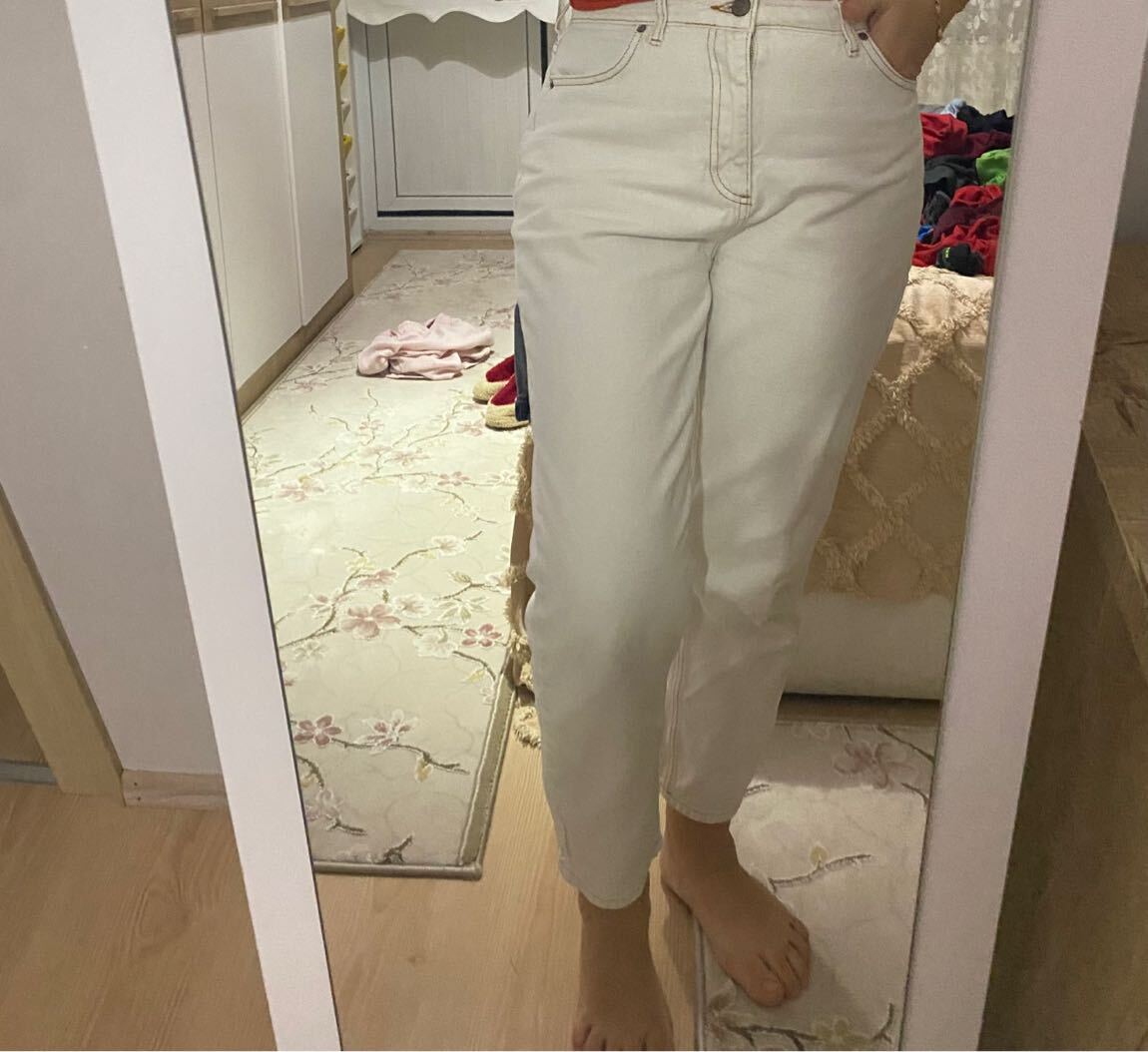 Krem Jean Pantolon — görsel 3/9