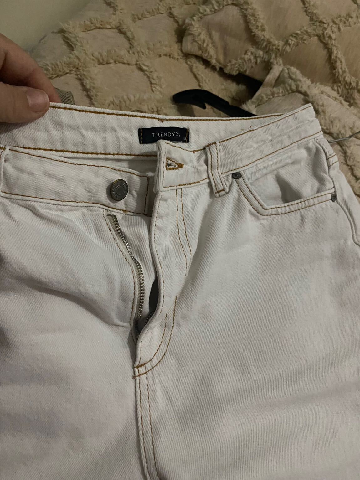 Krem Jean Pantolon — görsel 8/9