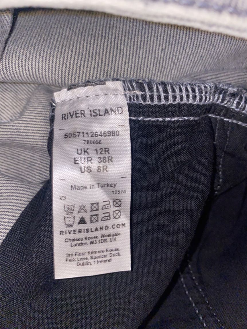 River Island gri Jean Pantolon — görsel 6/6