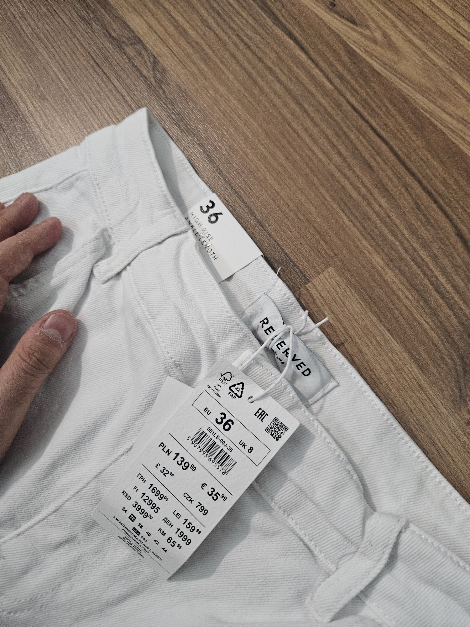 Reserved premium kumaş barrel fit jean b — görsel 4/6