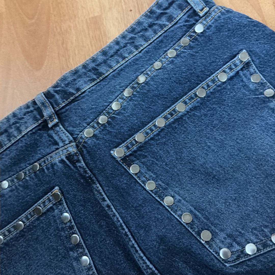 Mango jeans Fermuarlı Geniş Paça Jean — görsel 15/15