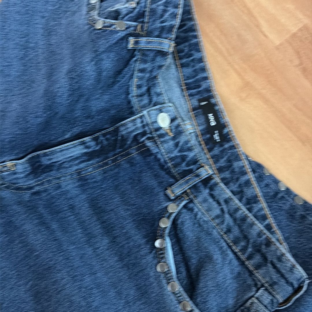 Mango jeans Fermuarlı Geniş Paça Jean — görsel 8/15