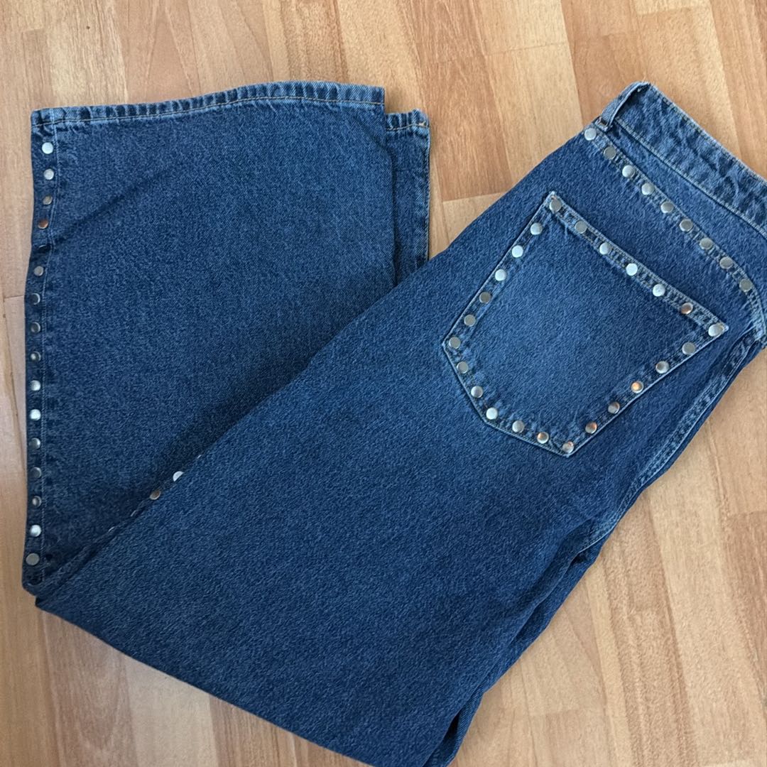 Mango jeans Fermuarlı Geniş Paça Jean — görsel 11/15