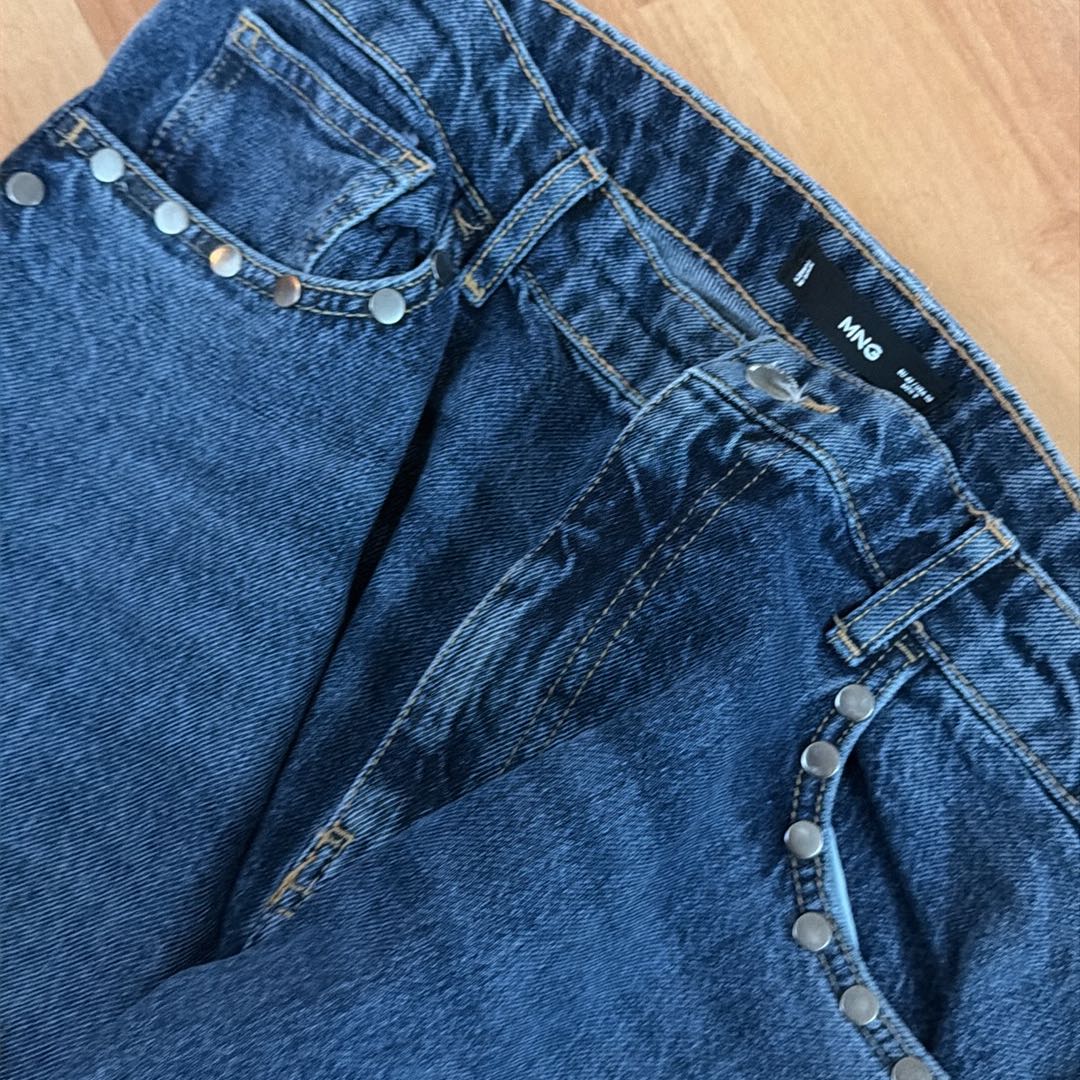 Mango jeans Fermuarlı Geniş Paça Jean — görsel 12/15