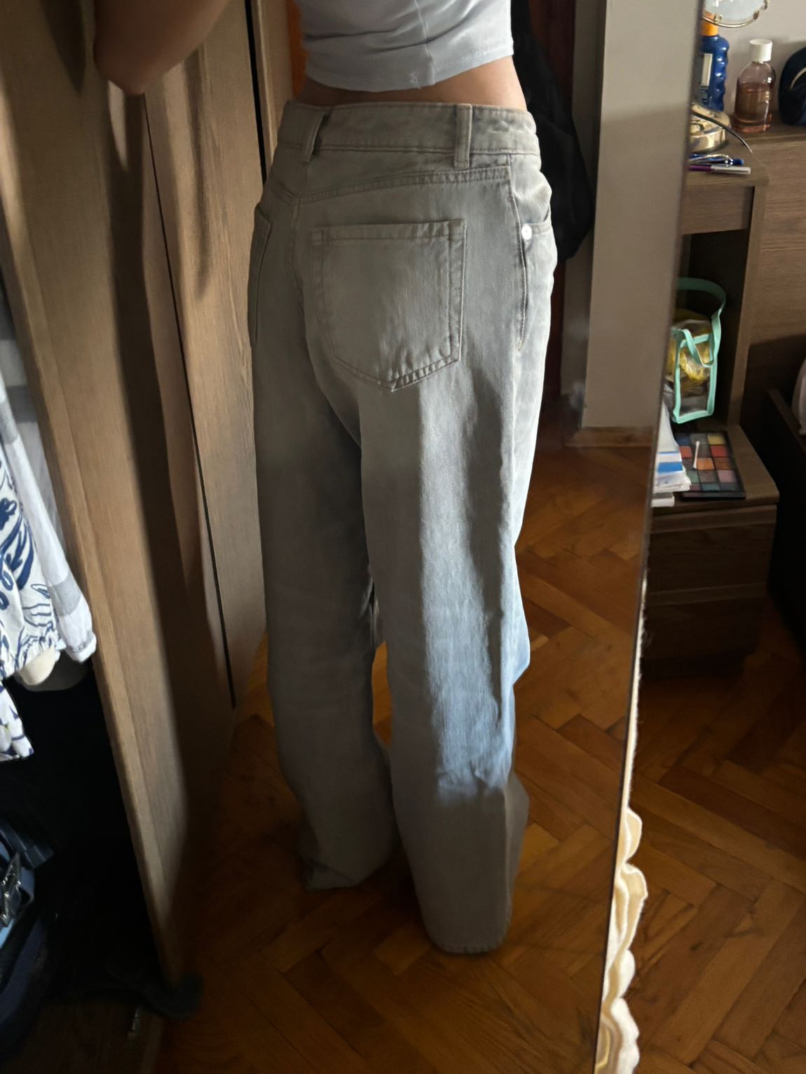 Bershka gri baggy Pantolon — görsel 2/6