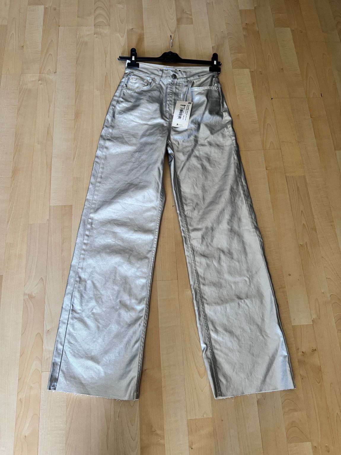Gümüş Mumlu Wide Leg Pantolon — görsel 2/4