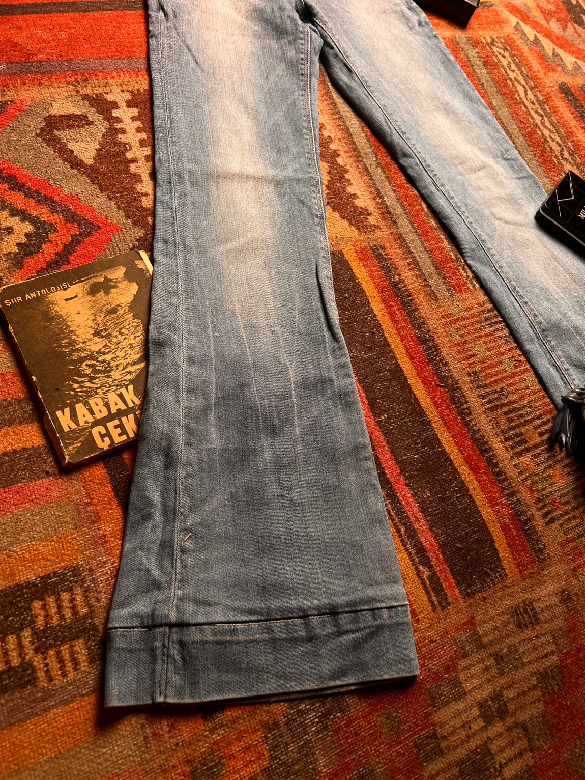 River Island 2000's İspanyol Paça Jean — görsel 2/5