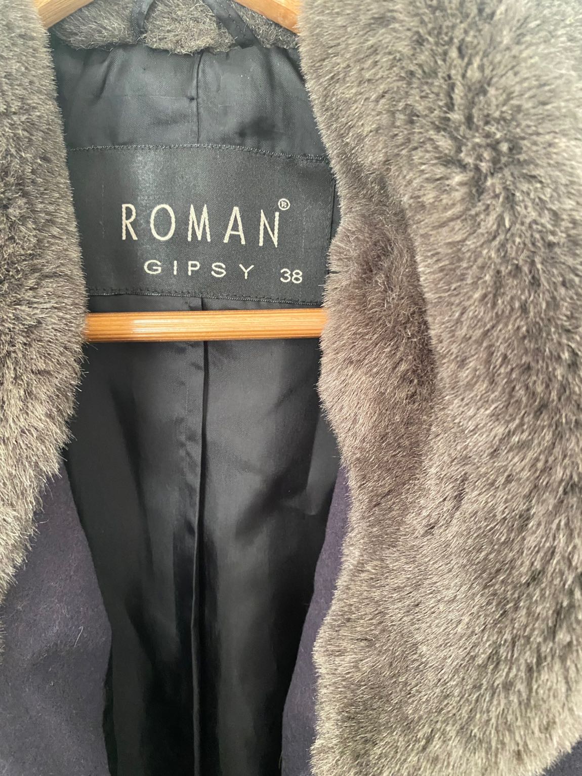ROMAN Antrasit Yaka Kaban — görsel 3/7