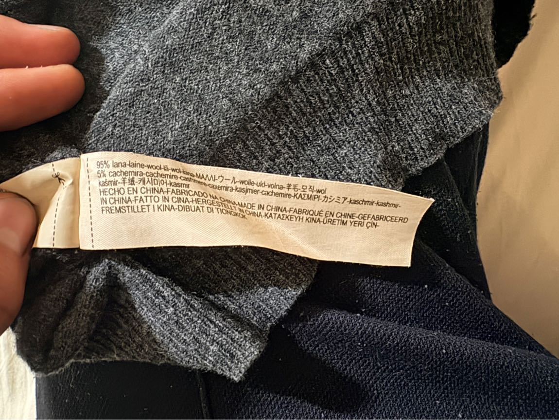 Massimo dutti yün kaşmir boğazlı kazak — görsel 4/6