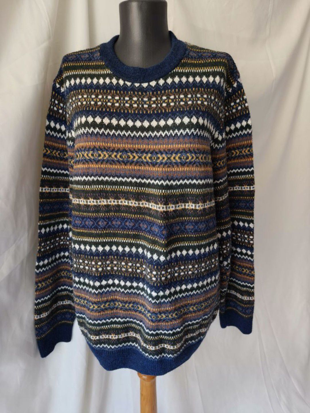Unisex Desenli Vintage Kazak — görsel 7/10