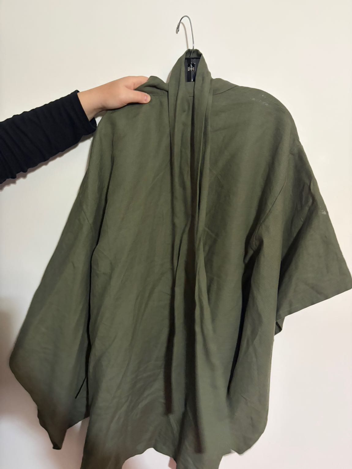 Vakko Haki Kimono Hırka — görsel 3/4