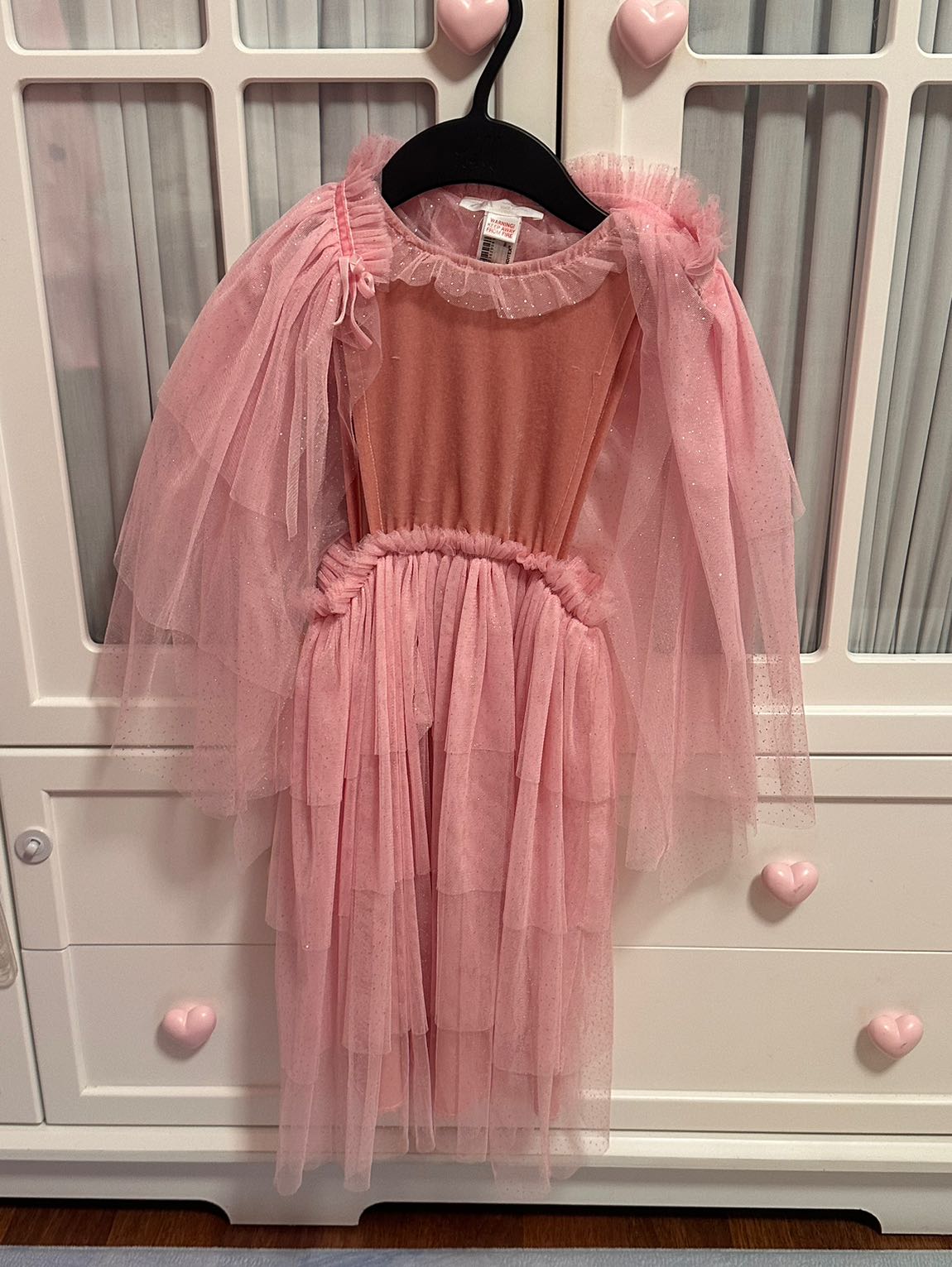 Zara Pembe Katmanlı Tütü Elbise — görsel 8/9