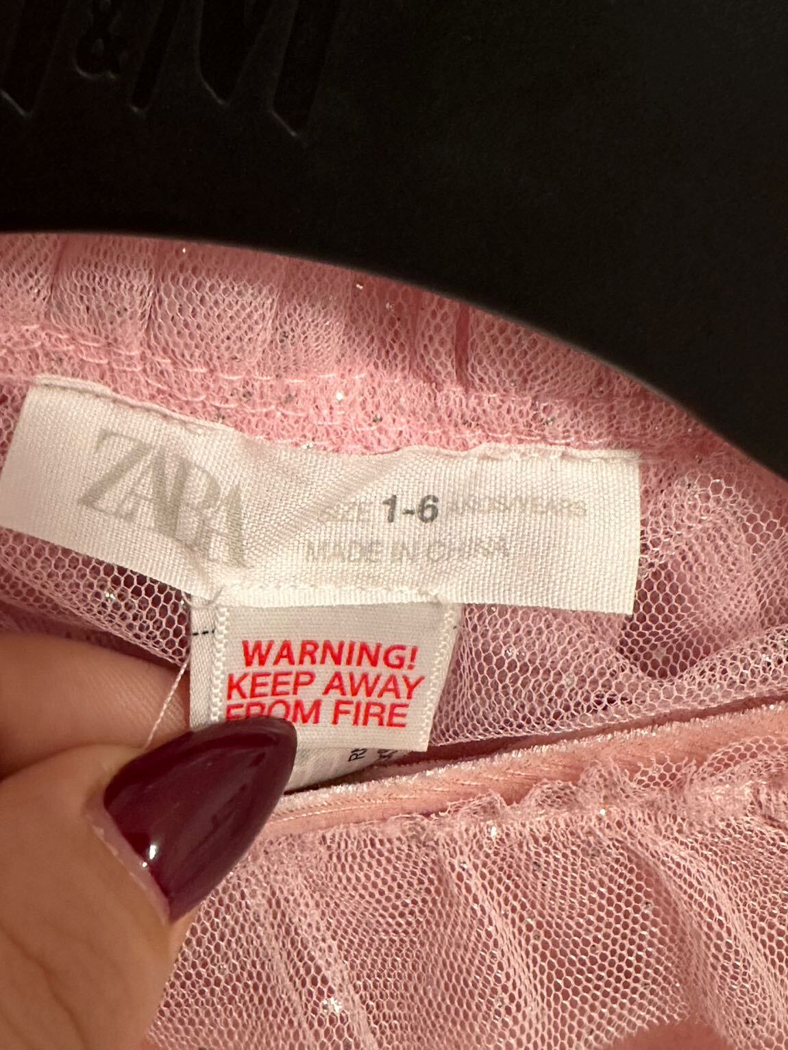 Zara Pembe Katmanlı Tütü Elbise — görsel 9/9