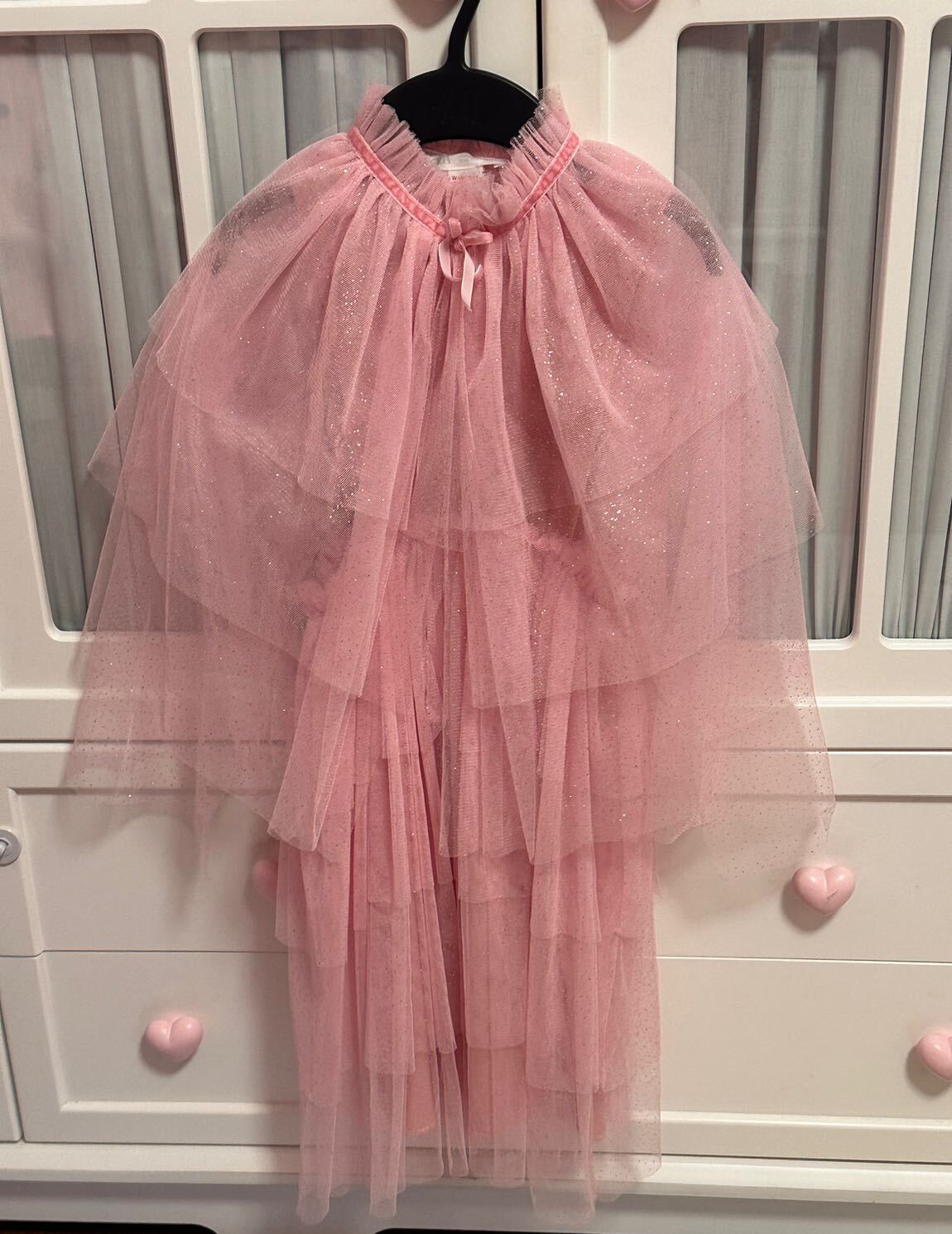 Zara Pembe Katmanlı Tütü Elbise — görsel 6/9