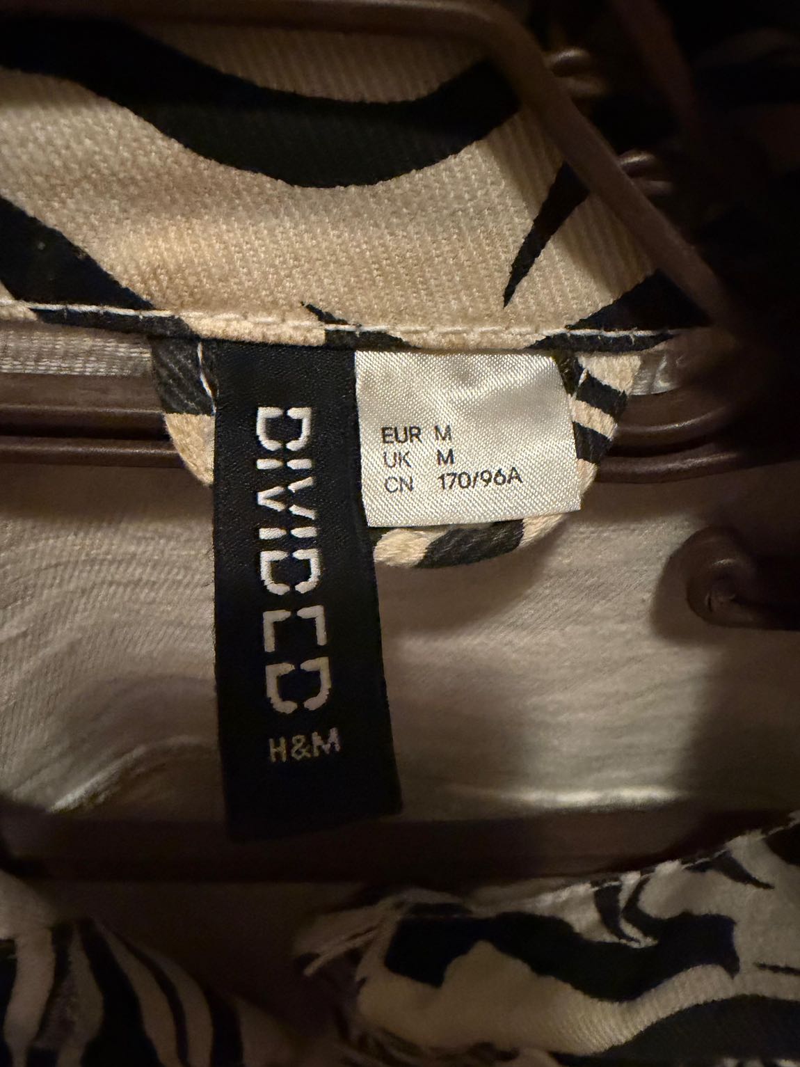 H&M Zebra Desenli Kot Ceket — görsel 2/4