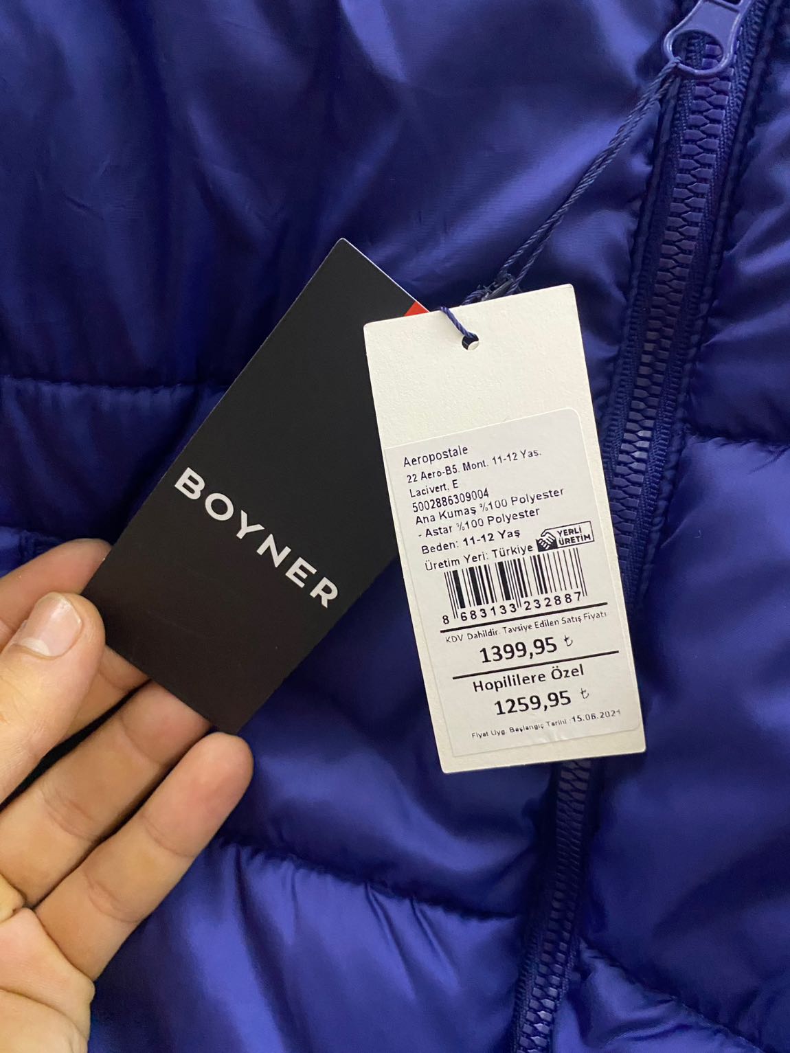 Boyner Mavi Mont 11-12 Yaş — görsel 2/5