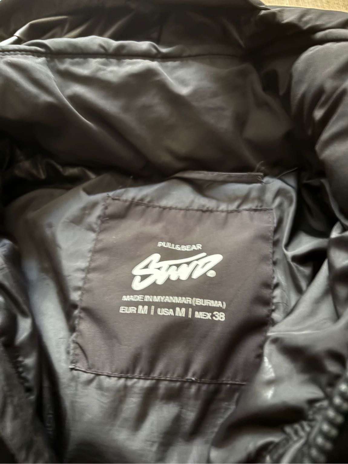 Siyah Kapüşonlu Mont Pull&Bear — görsel 2/2