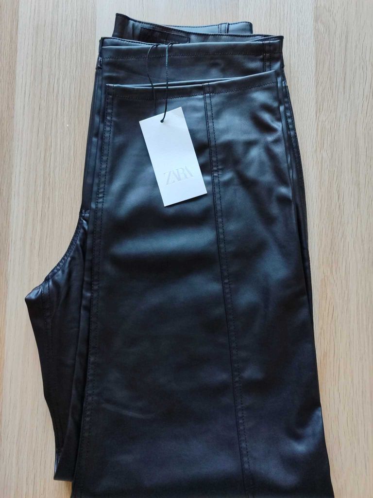Zara Collection Fit Suni Deri Pantolon — görsel 7/7