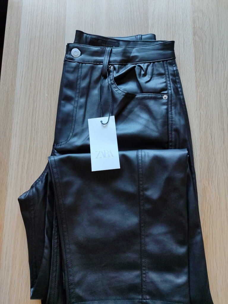 Zara Collection Fit Suni Deri Pantolon — görsel 6/7