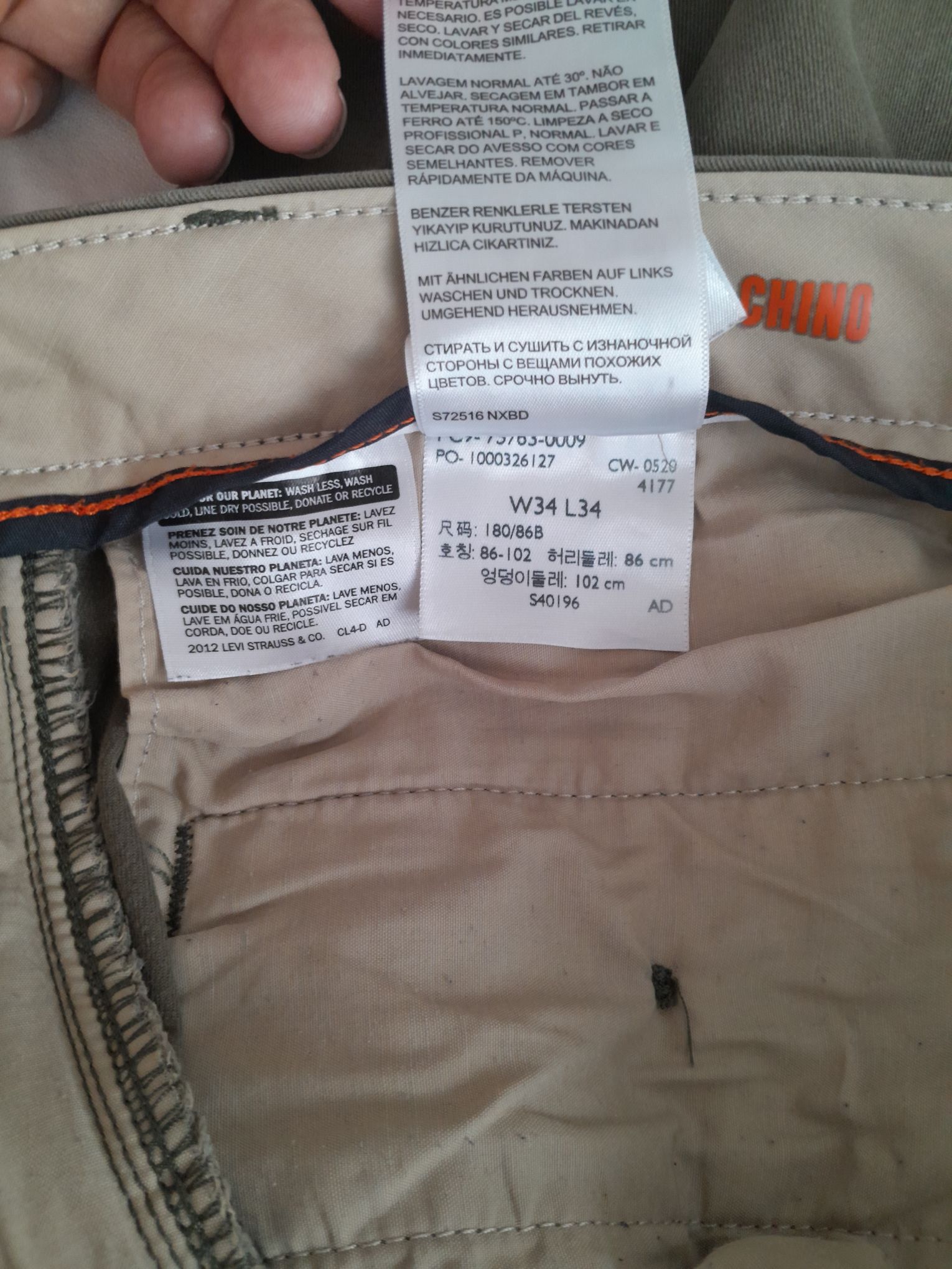 Dockers Skinny Fit Keten Pantolon 34 Bed — görsel 10/10