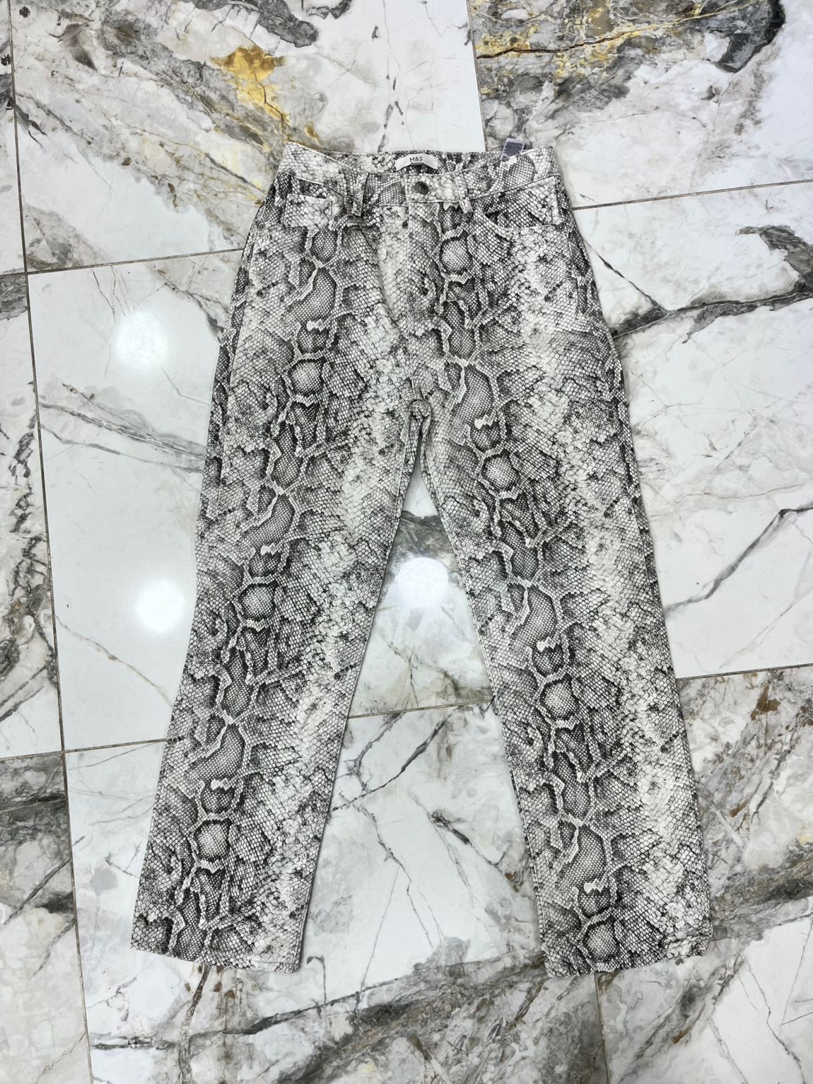 Yılan Desenli Mark&Spencer ihracat jeans — görsel 4/7