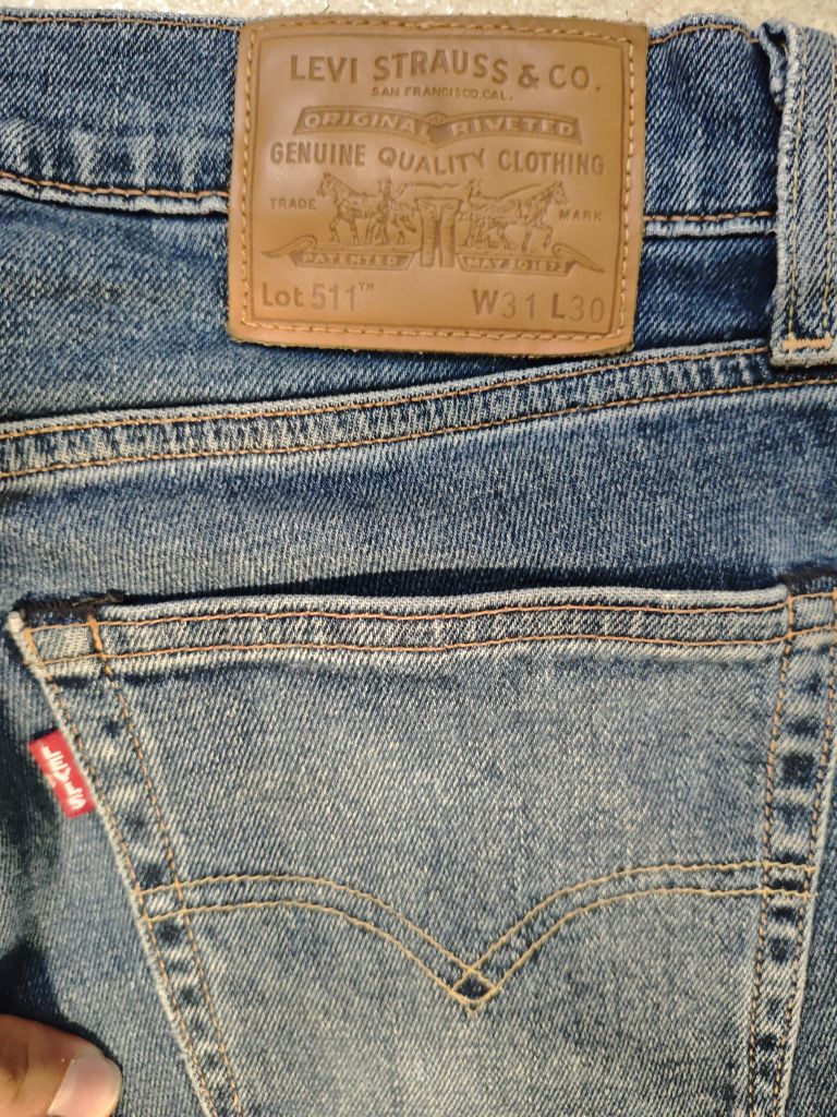 Original Levi's Unisex Mavi Jean Pantoln — görsel 5/11