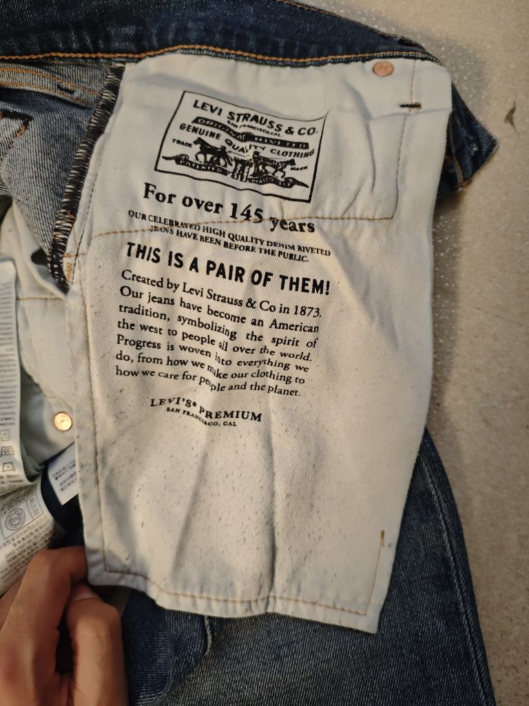 Original Levi's Unisex Mavi Jean Pantoln — görsel 6/11