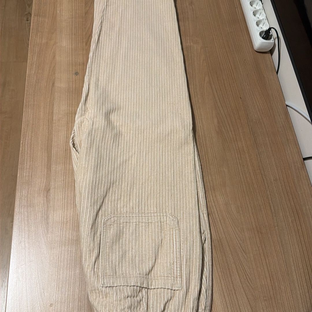 Pull&Bear Bej Kadife Pantolon — görsel 2/2