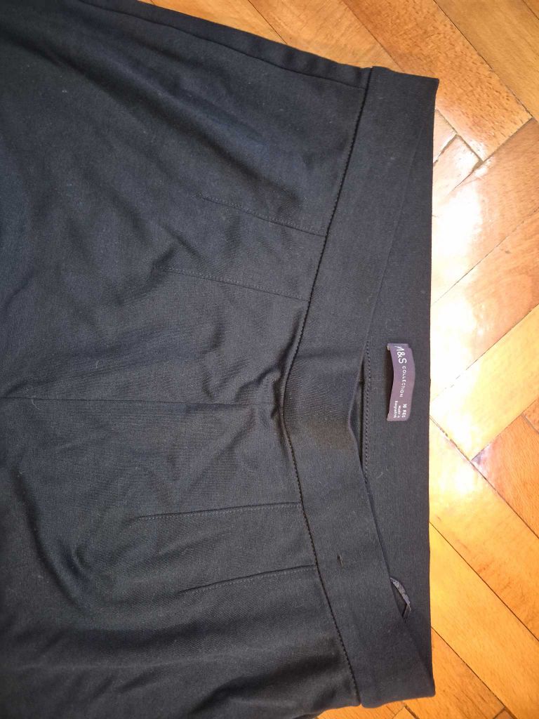 M&S Siyah Geniş Paça Pantolon — görsel 4/4
