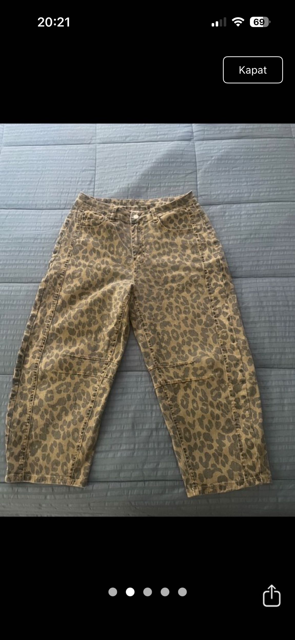 Leopar Desenli barel Kesim Pantolon — görsel 2/4