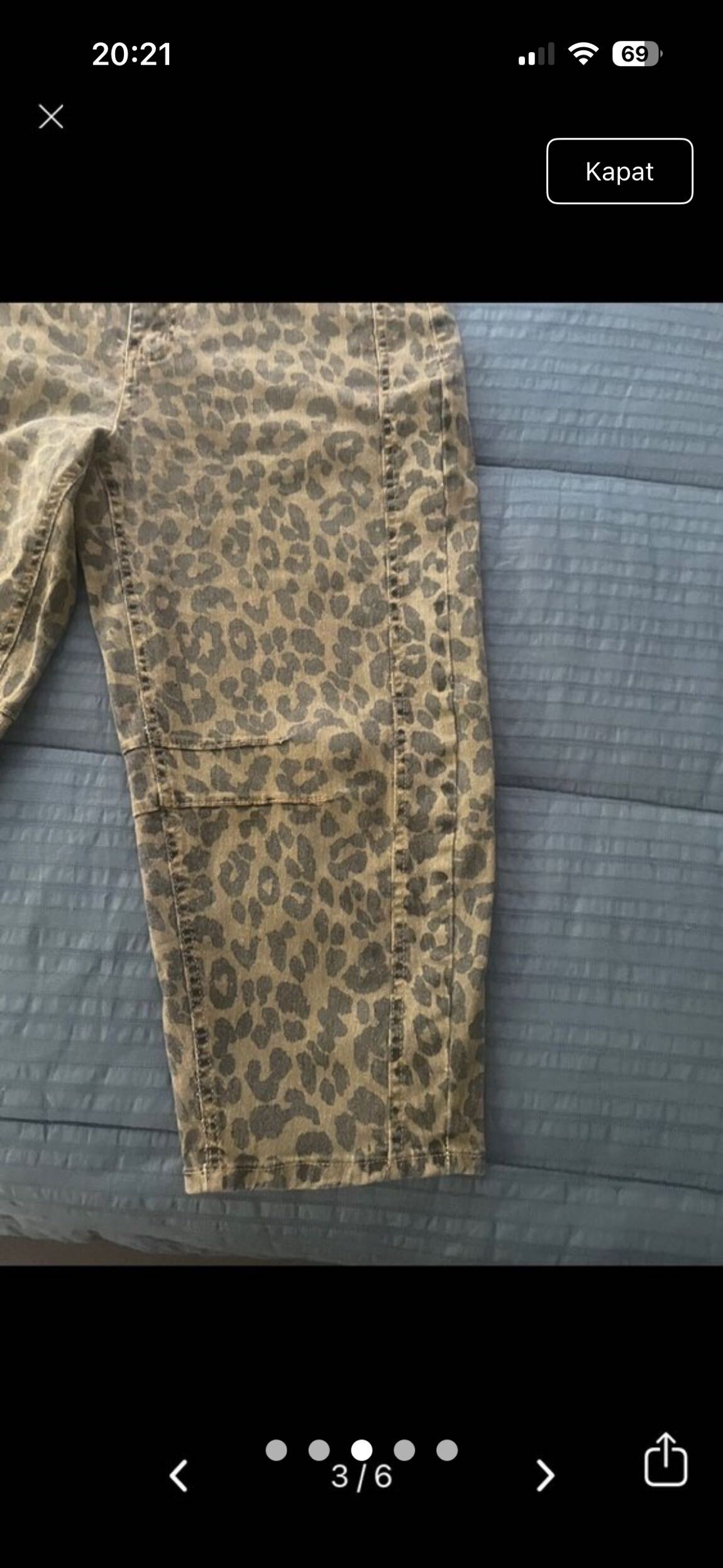 Leopar Desenli barel Kesim Pantolon — görsel 3/4