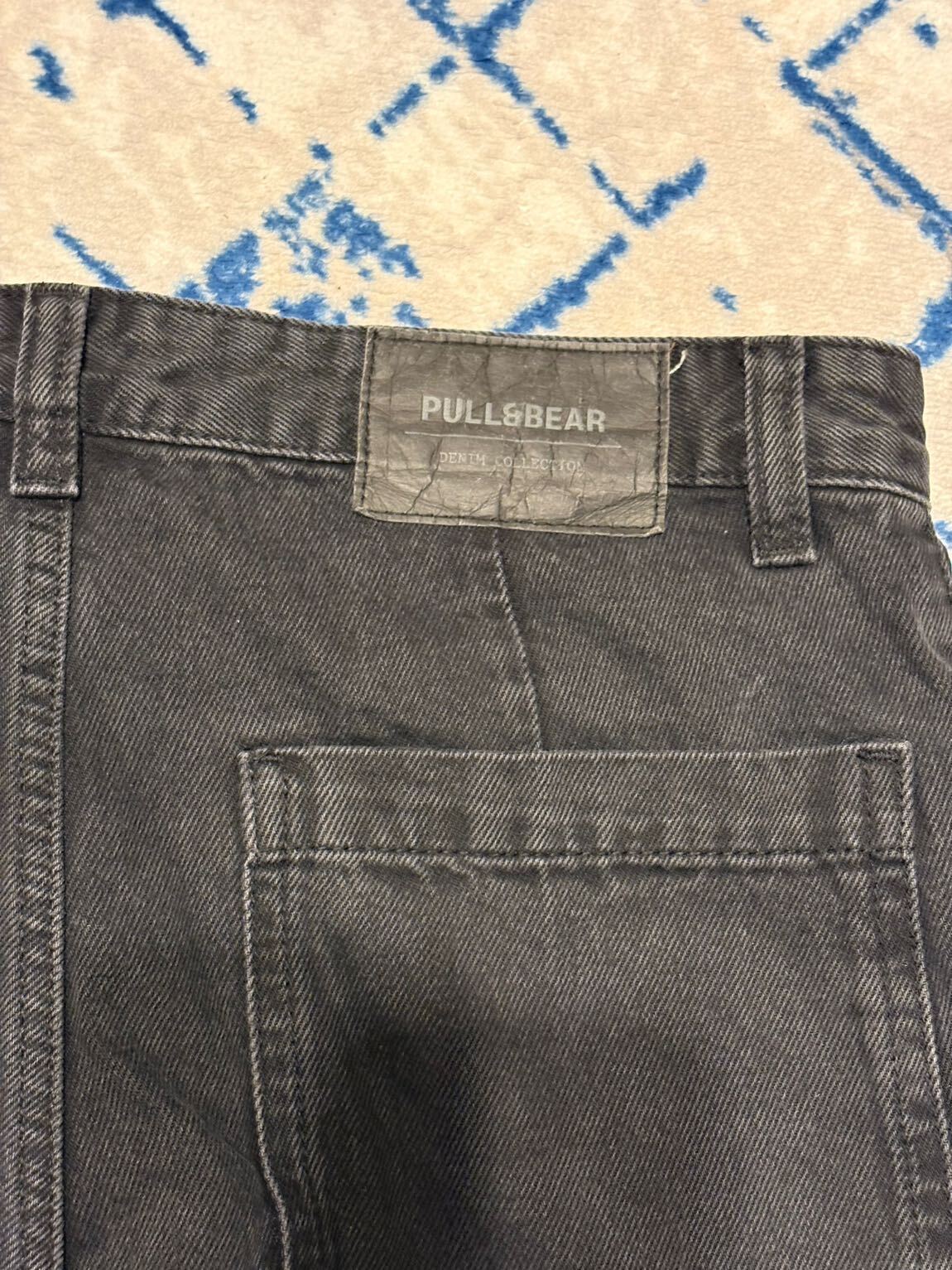 PULL & BEAR Siyah Kargo Pantolon — görsel 4/4