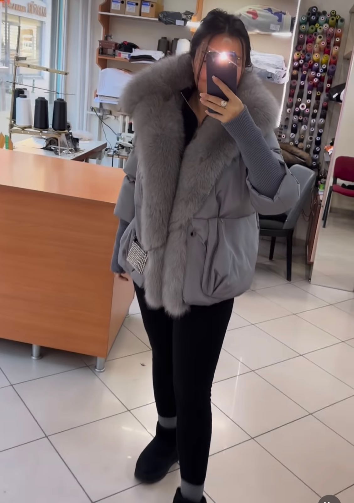Gerçek K*rklü Şişme Mont — görsel 13/13