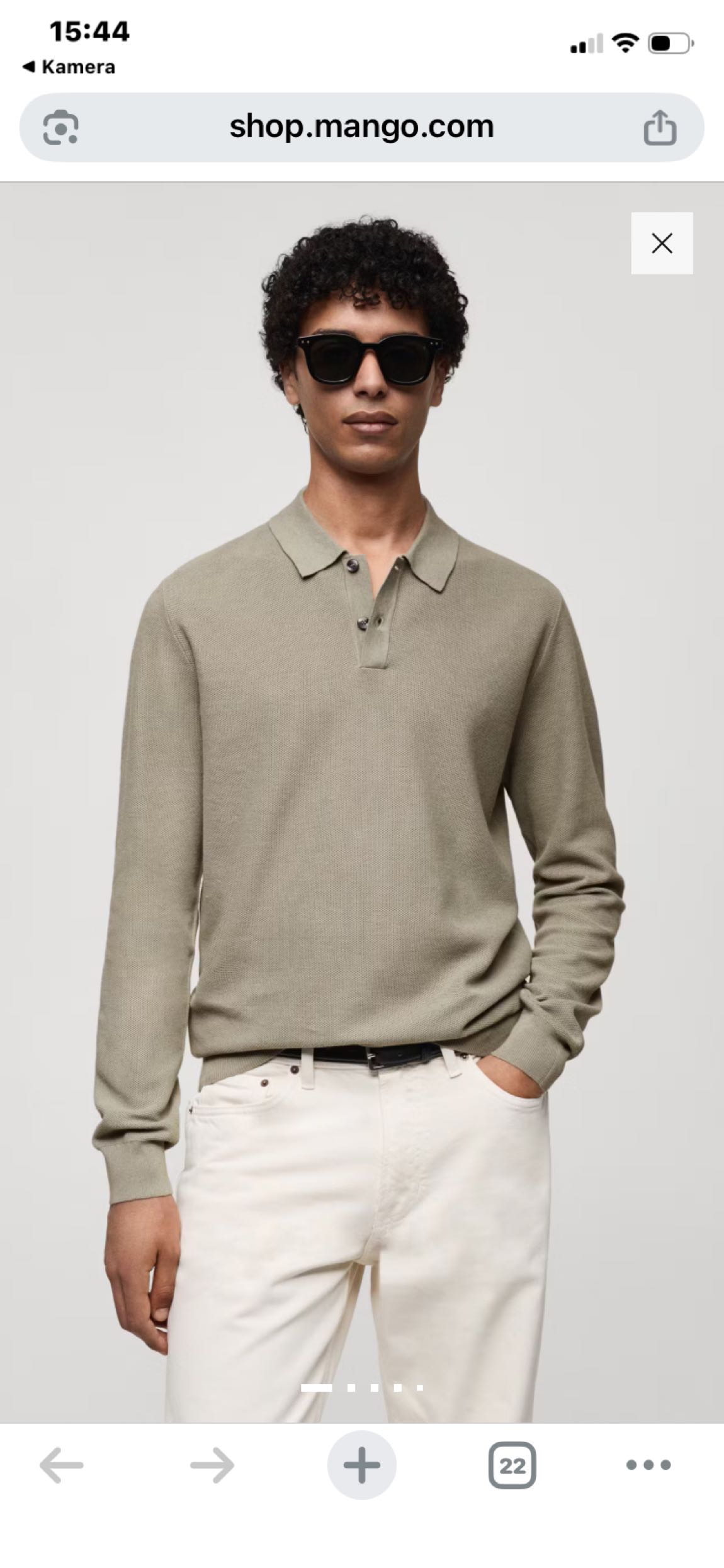 Mango Polo Yaka Triko Kazak — görsel 3/3