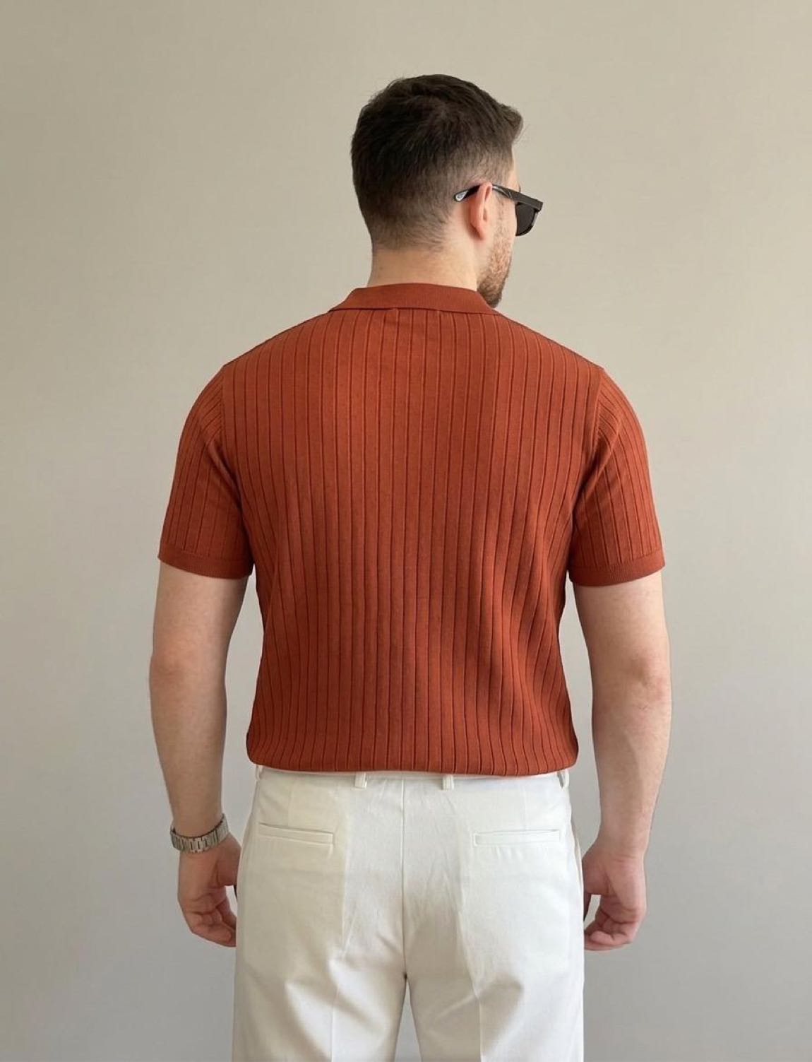 Erkek Polo Yaka Örme Triko — görsel 2/3