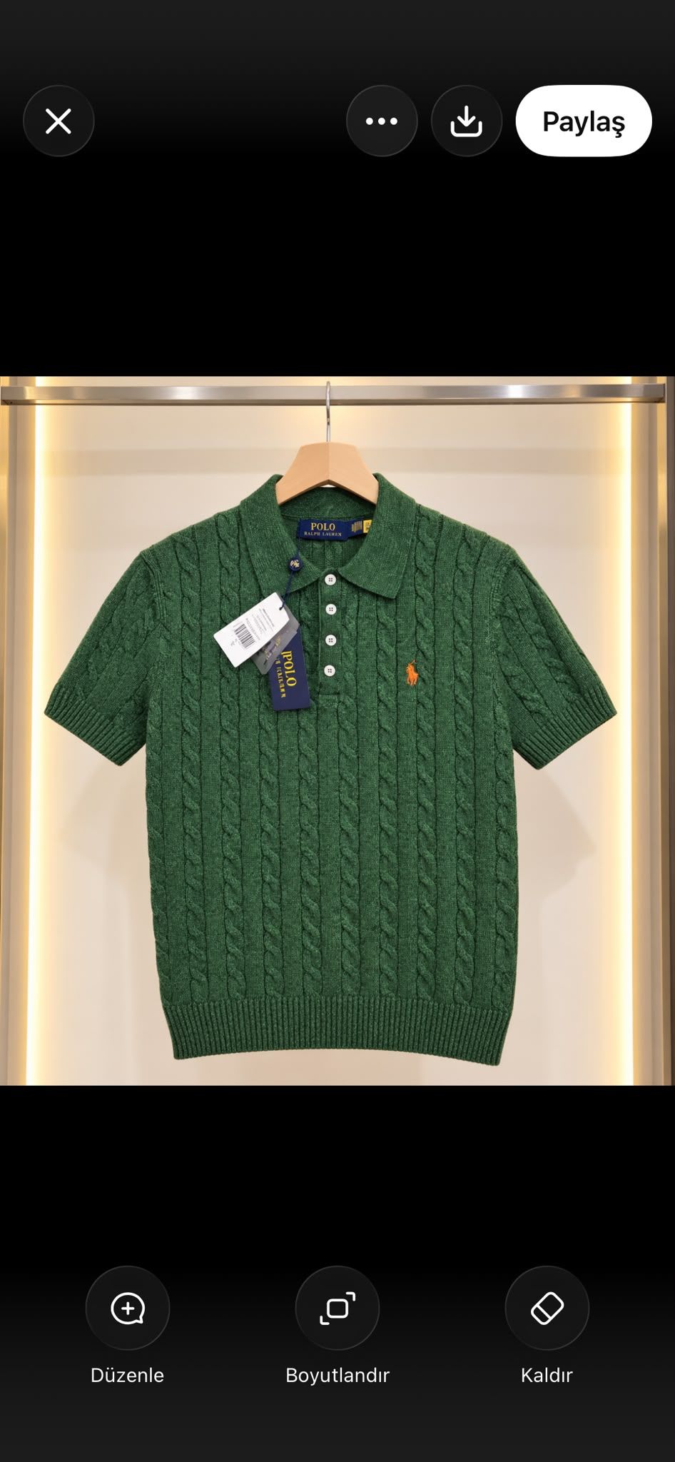 Polo Ralph Lauren Yeşil Triko Örgü 🎉🎖 — görsel 8/8