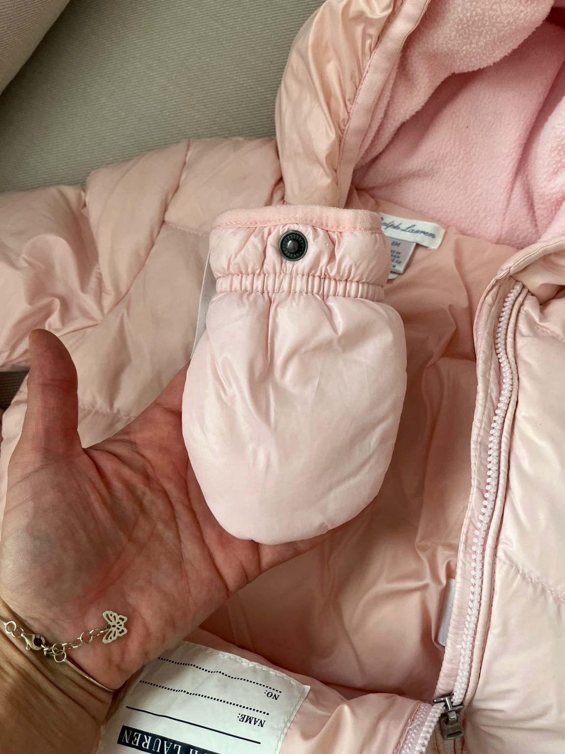 Pembe Bebek Tulumu ve Eldiven Seti — görsel 5/6