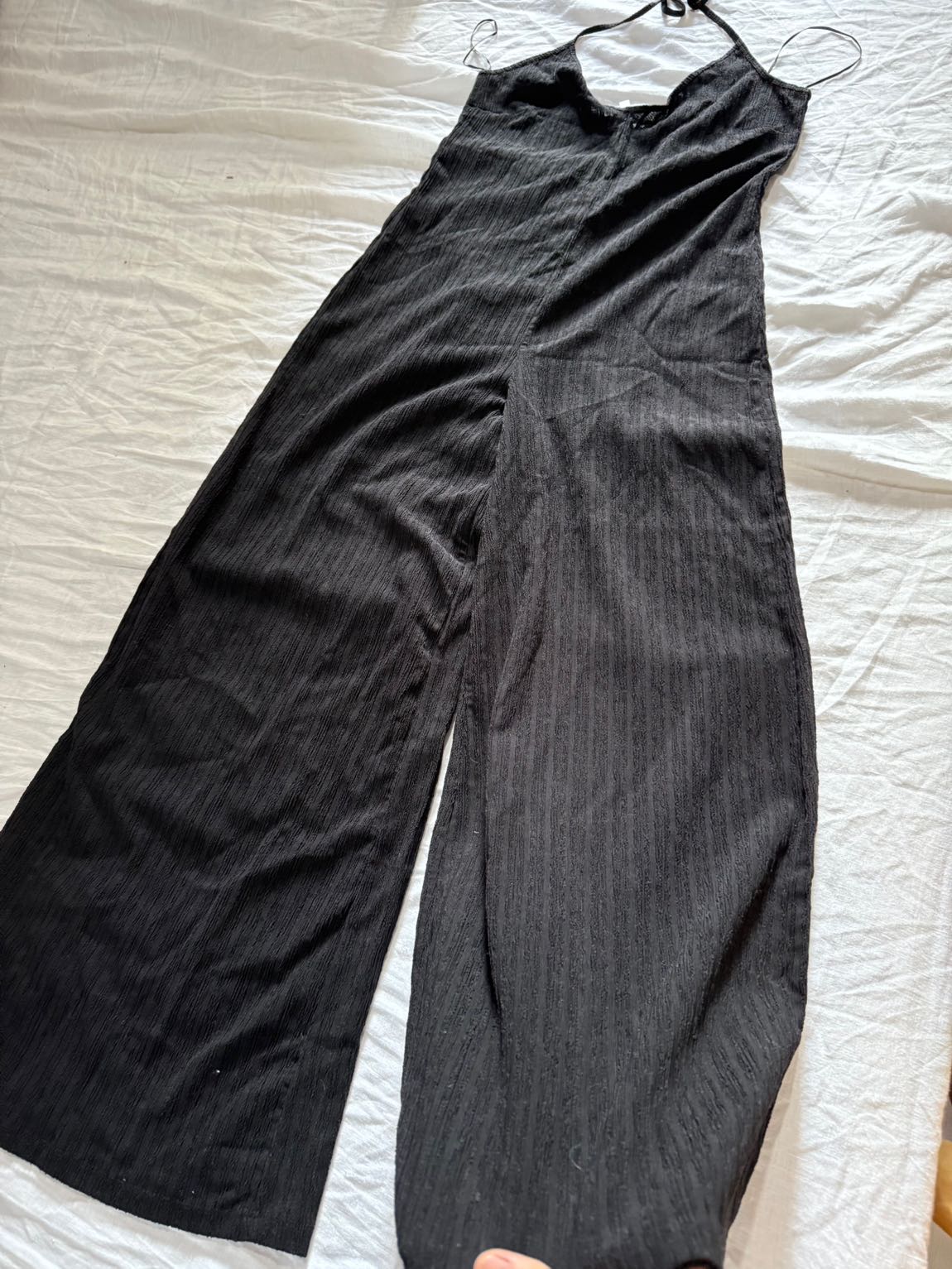 H&M Siyah Geniş Paça Tulum — görsel 3/6