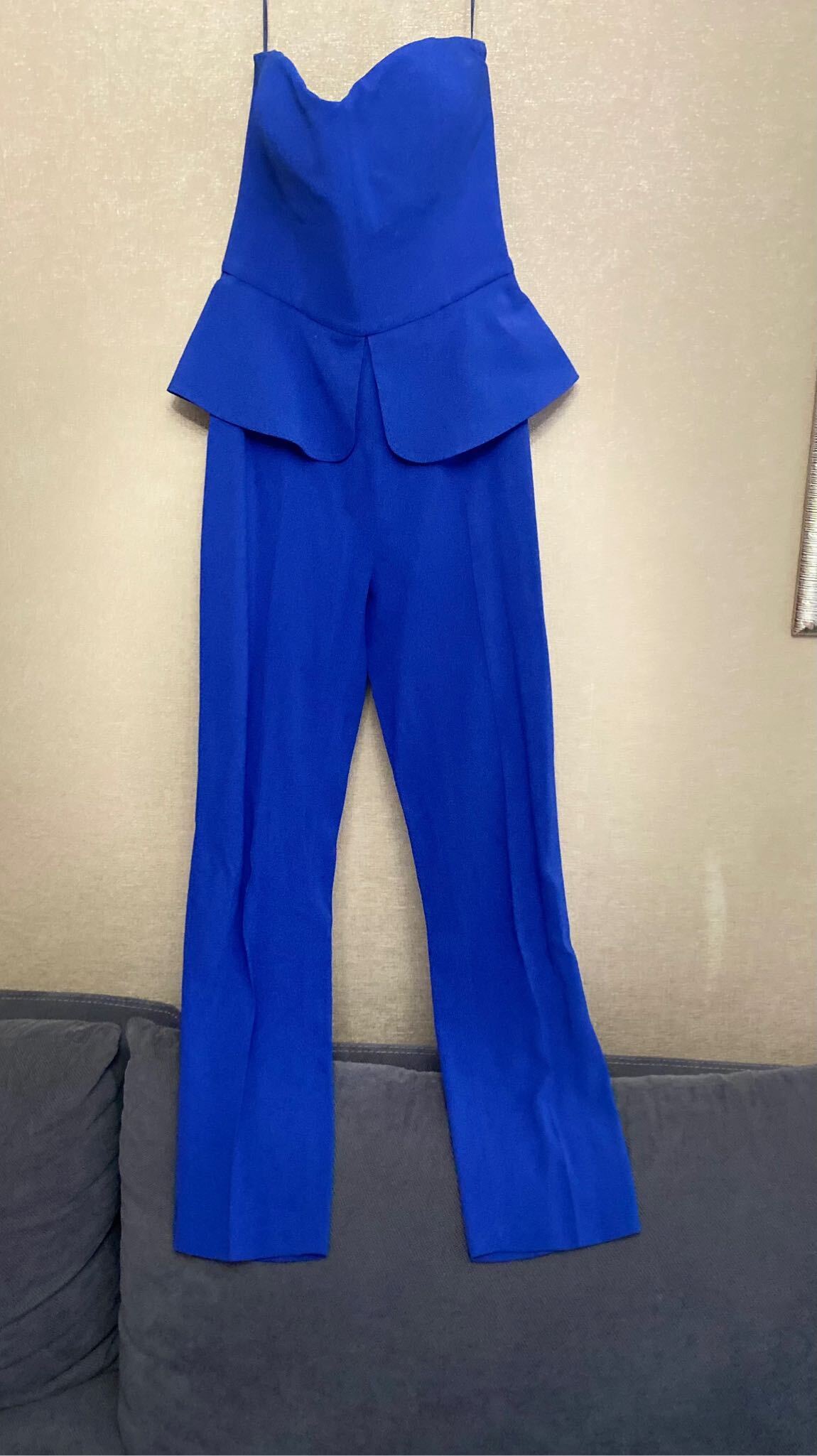 Network Saks Mavi Peplum Straplez Tulum — görsel 4/7