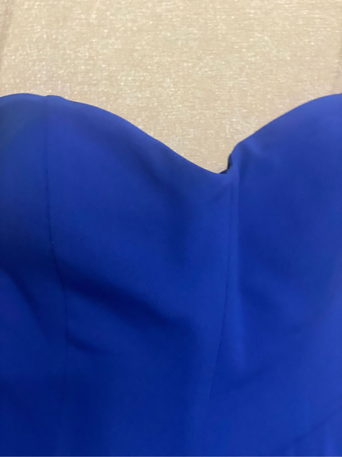 Network Saks Mavi Peplum Straplez Tulum — görsel 6/7