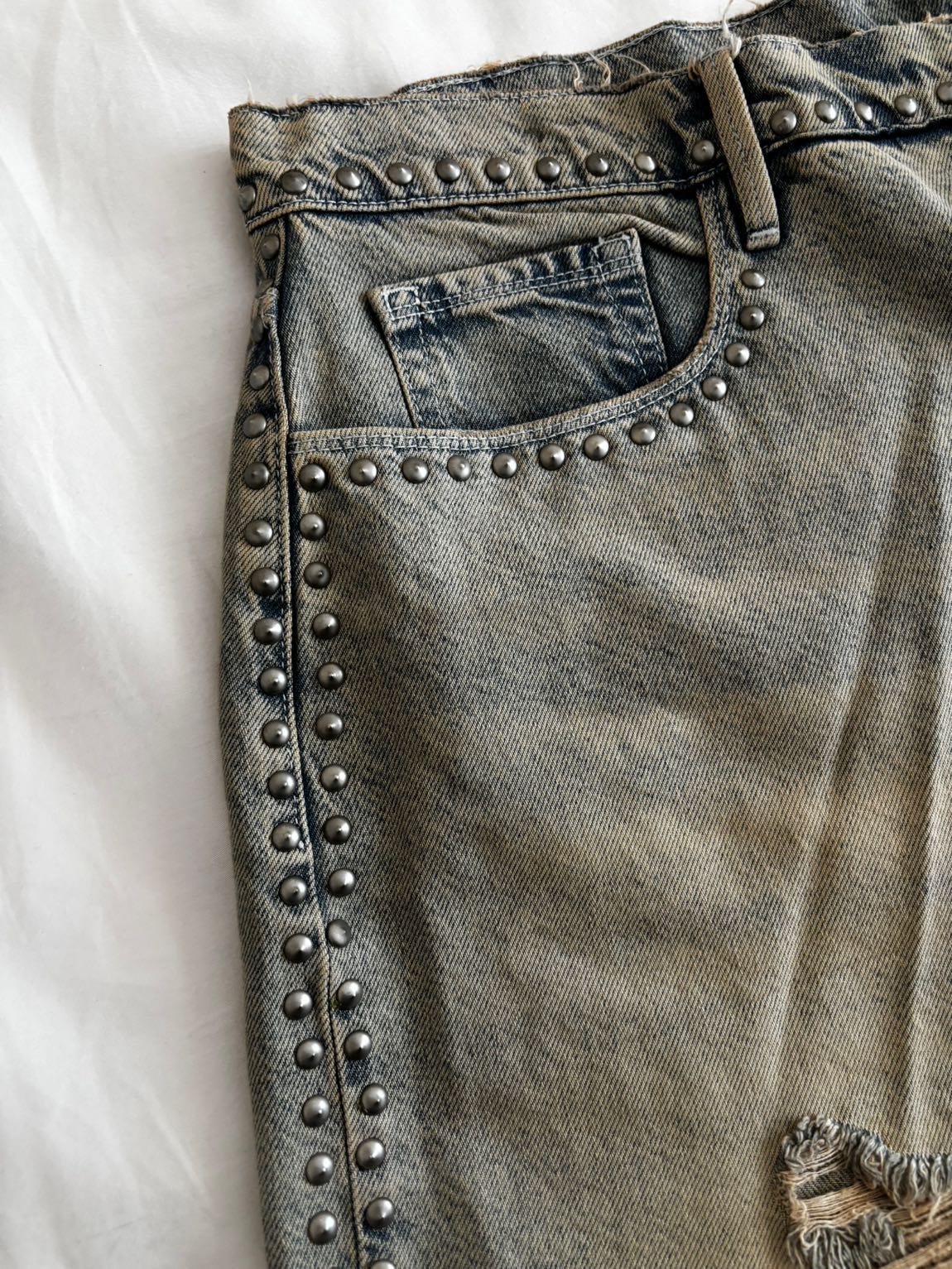 Jean Şort Metal Detaylı — görsel 3/4