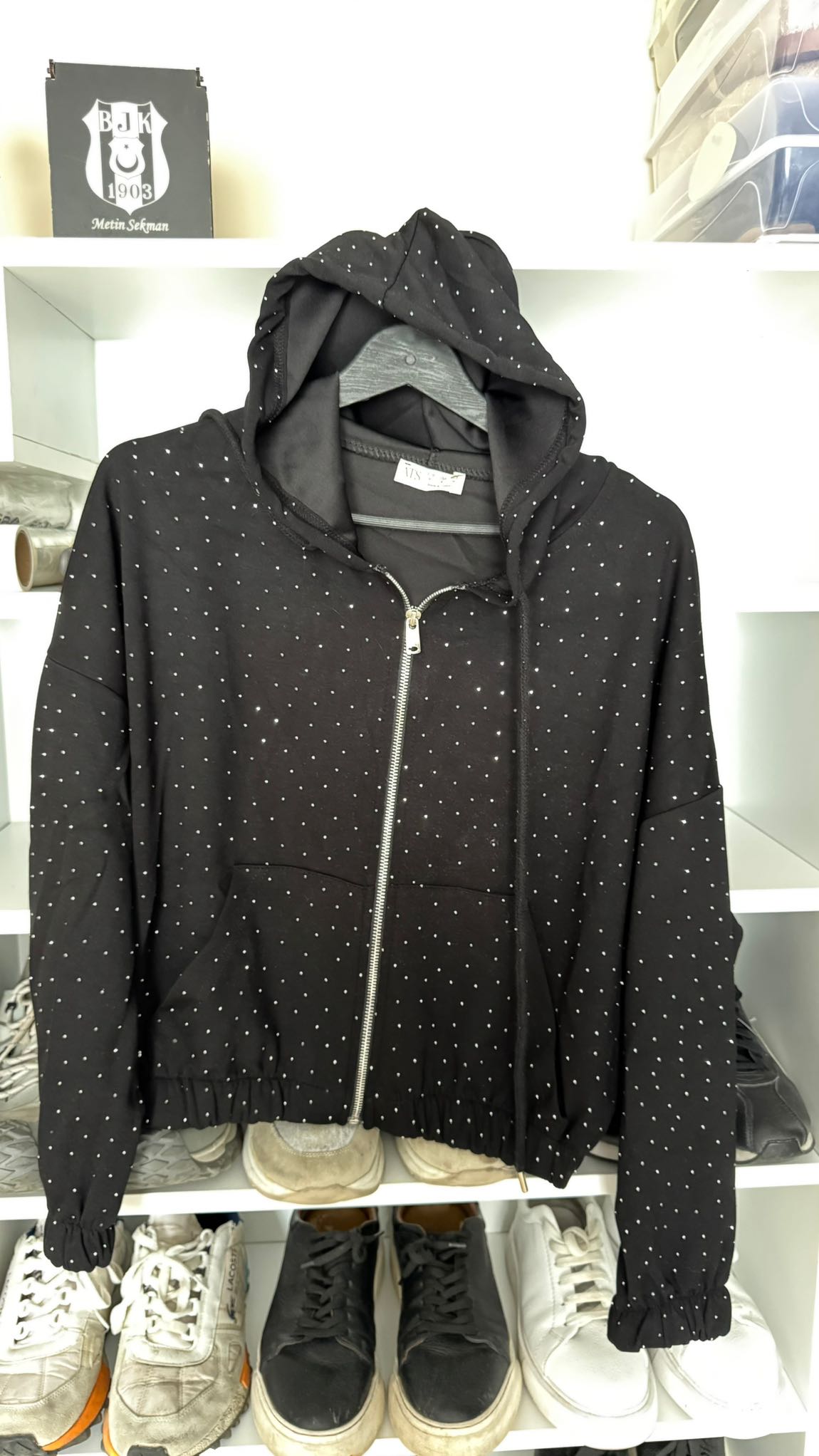 Siyah Sweatshirt ve Pantolon Takımı — görsel 3/5