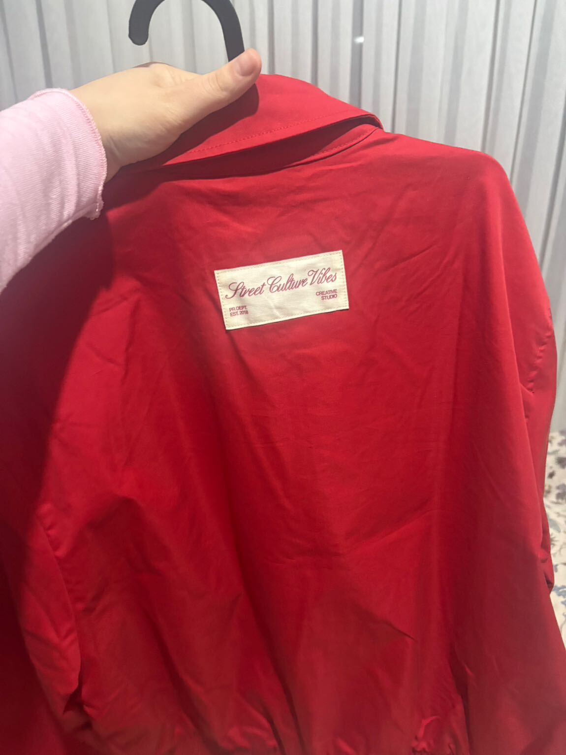 Pull & Bear Kırmızı Spor Mont — görsel 4/4