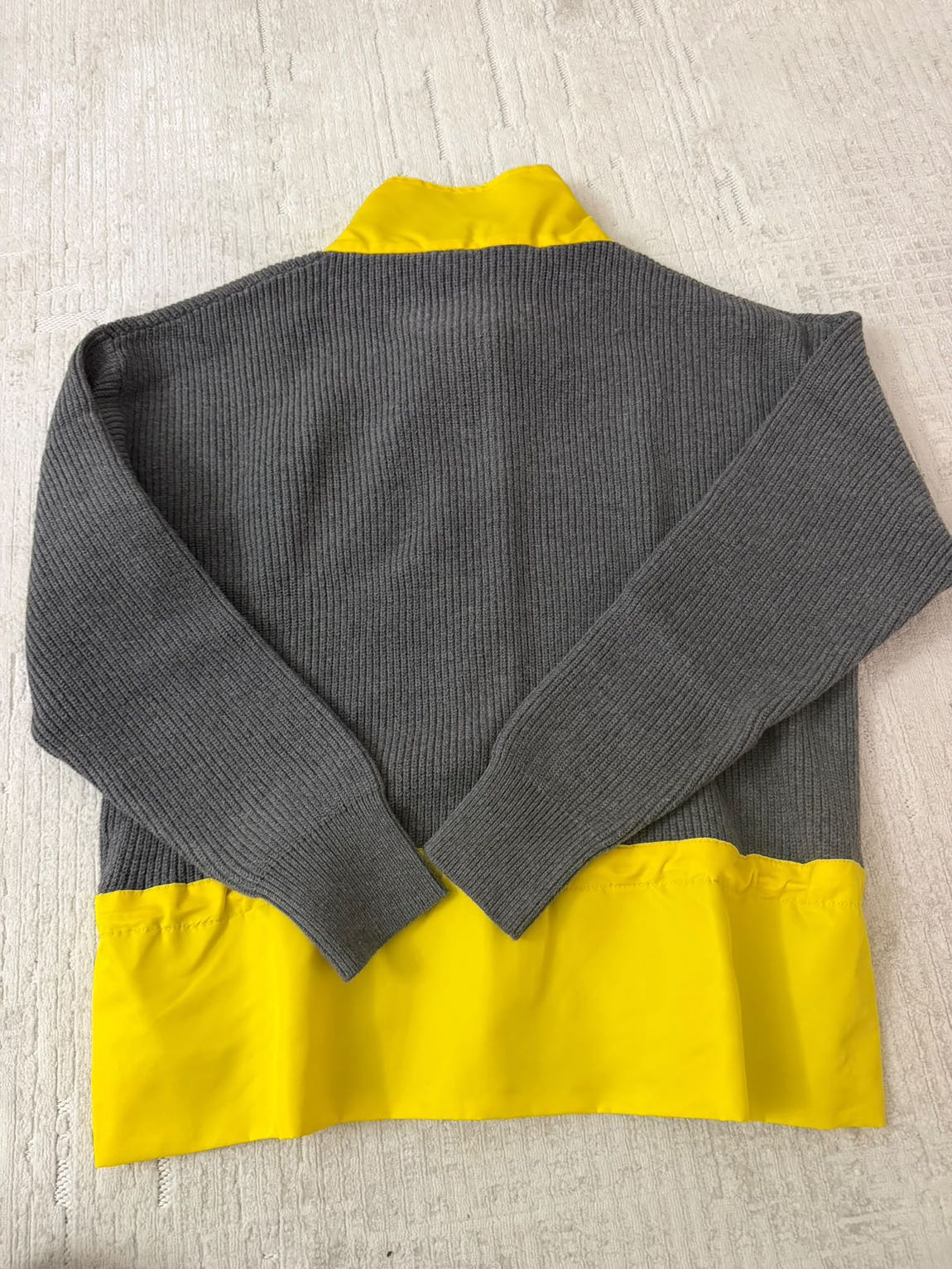 Zara Gri Sarı Fermuarlı Sweatshirt — görsel 11/11