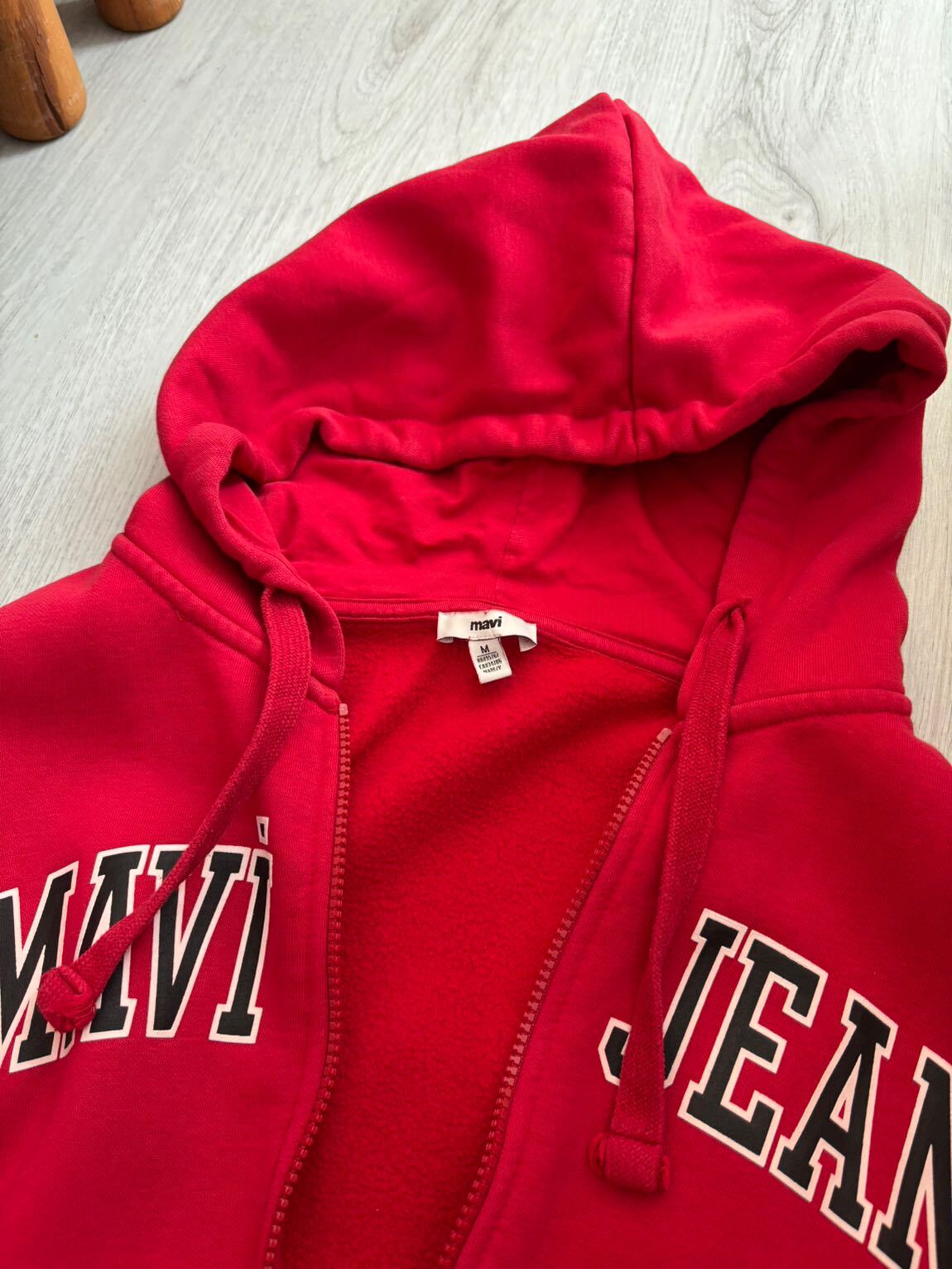 Mavi Fermuarlı Sweatshirt Hırka — görsel 2/2