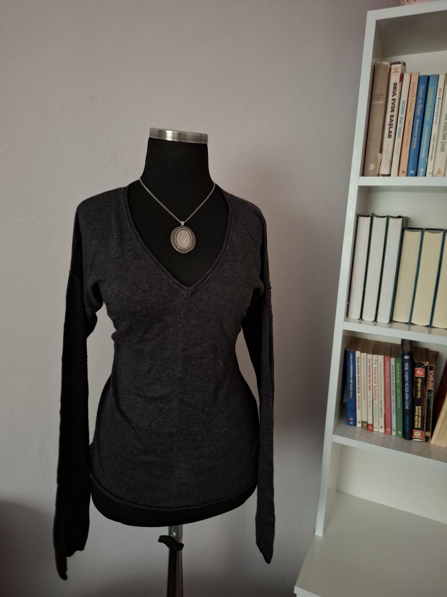 ☆ H&M gri kazak☆ — görsel 2/10