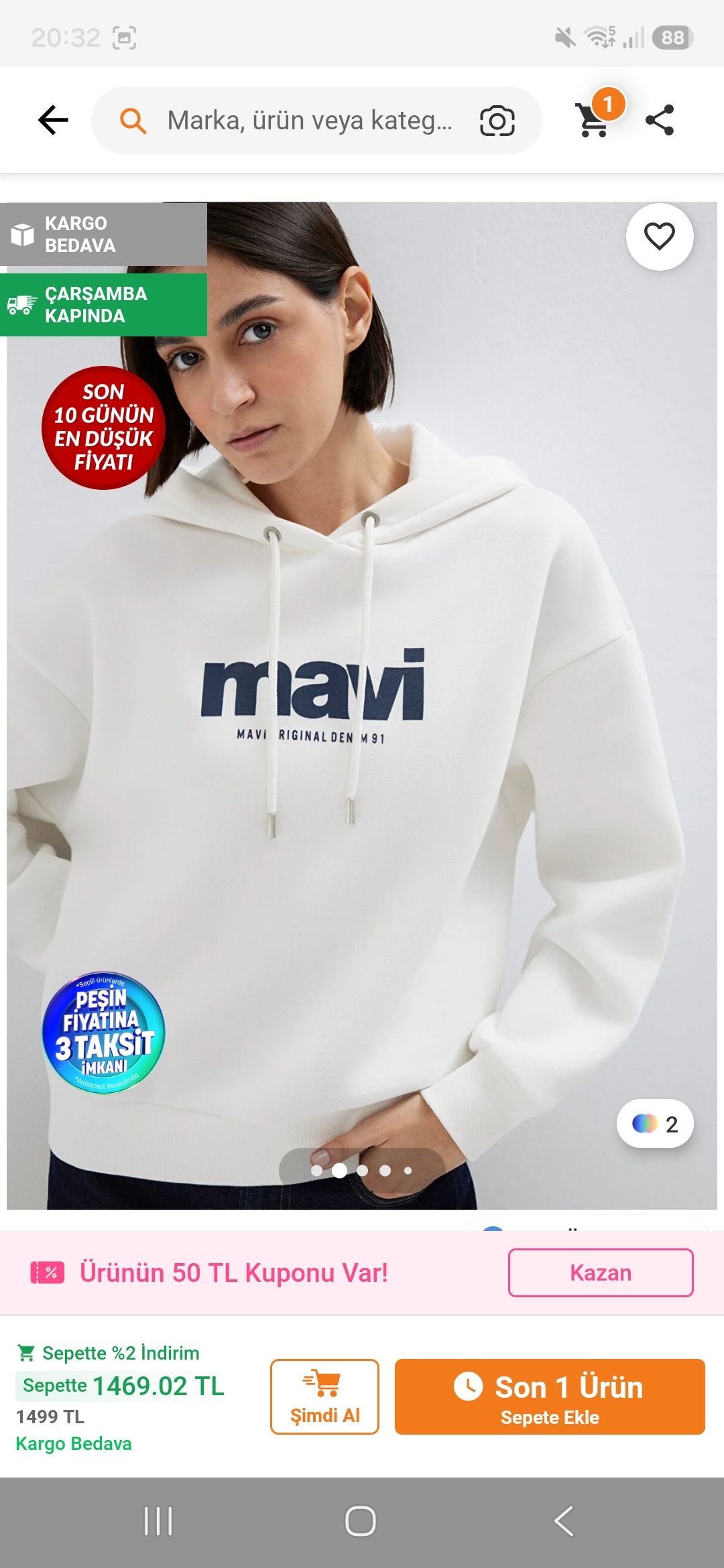 Mavi Jeans Kadın Sweatshirt — görsel 2/4