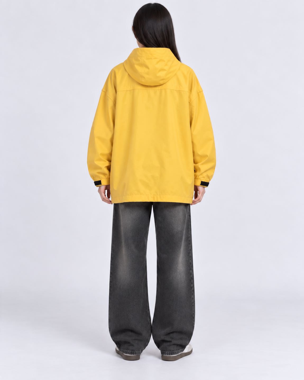 Pull&Bear Sarı Kapüşonlu Yağmurluk XL — görsel 6/8
