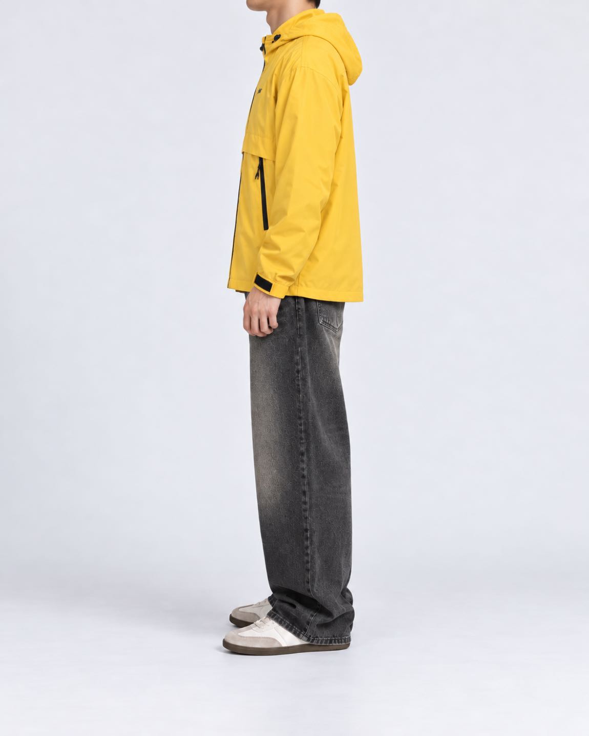Pull&Bear Sarı Kapüşonlu Yağmurluk XL — görsel 3/8